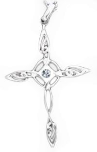 14K Gold coated Silver Irish Celtic Knot Dangle Earrings